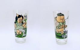 ORIGINAL Vintage 1976 Pepsi Looney Tunes WB Petunia Porky Pig Drinking Glass - $24.74