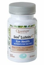 Quantum Health See Lutein+ Softgels, Eye Supplement, Eye Health - Lutein, Zea... - £11.18 GBP