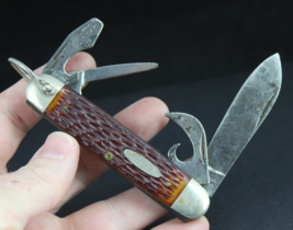 vintage pocket knife Craftsman model 9549 camping 4 blade ESTATE SALE - £47.54 GBP