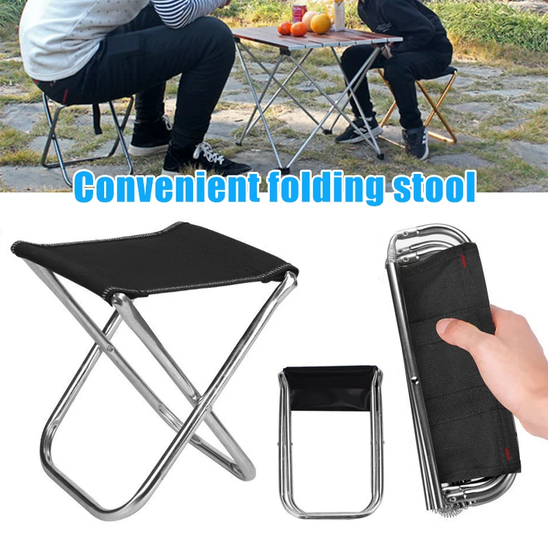 Mini Portable Folding Stool Ultra Light Outdoor Slacker Chair Fishing Chairs For - £25.44 GBP+
