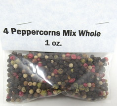 4 Peppercorns Mix 1 oz Whole Culinary Red Green Black White Herb Pepper ... - £7.73 GBP