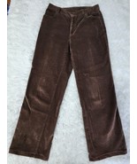 Women&#39;s Style&amp;Co. brown straight leg corduroy light pants size 10 - $24.69 CAD