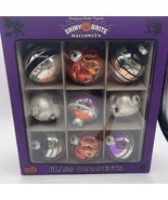 CHRISTOPHER RADKO SHINY BRITE HALLOWEEN GLASS BALLS &amp; PUMPKINS SKELETONS 9 - $40.58