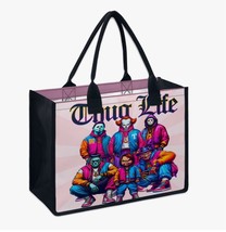 Halloween Horror Villains Crew | Thug Life Tote Bag - $672.55 MXN