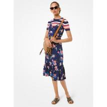 Michael Michael Kors Floral-Print Slip Dress, Size Medium - £61.33 GBP