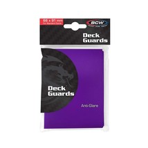 2 pks of 50 (100) BCW Purple Double Matte Deck Guard Standard Sized Card... - $9.01
