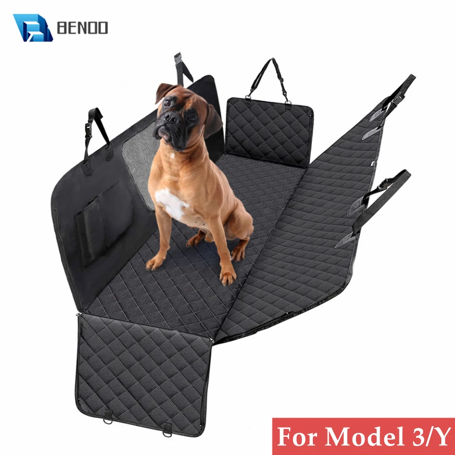 For Tesla Model 3 Model Y 2022 Dog Seat Cover Waterproof Scratchproof Hammock - £47.18 GBP