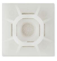 10 Cable Tie Mounting Bases Self Adhesive White 1" x 1" Hyper Tough 45-MBW - $15.40