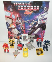  Transformers Figure Set of 12 Kit with 10 Figures and Vehicles, Tattoo and Ring - £12.54 GBP