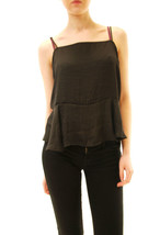 FREE PEOPLE Womens Top Cami Summer Elegant Comfortable Black Size S - £28.63 GBP