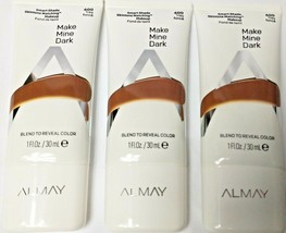3 Almay Make Mine Dark Smart Shade Skintone Matching Makeup 600 Tres Fonce - £11.81 GBP