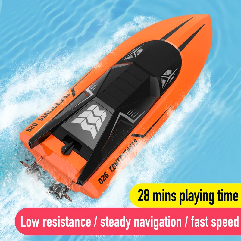 RC Remote Control Boat for Pools and Lakes, 15 + Km 2.4 GHz Electric Racing Bo - £26.28 GBP+