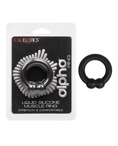Alpha Liquid Silicone Muscle Ring - Black - £16.58 GBP