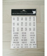 RAE DUNN 180 Clear Bathroom &amp; Laundry Organizing Labels - $54.29 CAD
