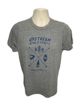 Upstream Wine &amp; Spirits Livingston Manor Adult Medium Gray TShirt - $334.55 MXN