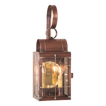 DOUBLE COLONIAL WALL LANTERN Antique Copper Dual Candle Sconce Handcraft... - $339.95