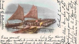 Gill Net Fishing Boats Columbia River Oregon 1902 Private Mailing Card p... - $7.43