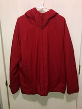 NEW Uniqlo Men&#39;s Size XL Red Lightweight Puffer Jacket W/ Hood Water Rep... - £15.50 GBP