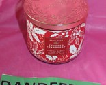Bath &amp; Body Works Frosted Cranberry Scented Essential Oil Candle 14.5 oz  - $34.64
