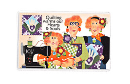 Quilting Warm Our Hearts &amp; Souls Magnet - £6.24 GBP