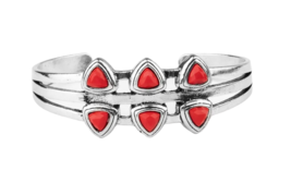 Paparazzi Tribal Triad Red Cuff Bracelet - New - $4.50