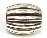  Brighton Barrel Bead, J95770, Silver Plated, New - $9.50