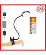 Portable 5W LED Clip Light - 36 Eye-Caring LEDs, 3 Colors for Reading &amp; ... - $49.57 CAD
