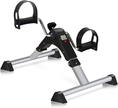 Pedal Exerciser, under Desk Bike Stationary Exerciser for Arm and Leg Workout, P - £47.45 GBP