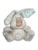 House of Llyod 1992 Porcelain Baby Face Doll in Bunny Suit Plush Read - £10.10 GBP
