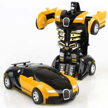 One-key Deformation Car Toys Automatic Transform Robot Plastic Model Car Funny D - £8.56 GBP+