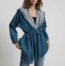 ONE TEASPOON Damen Jeansjacke Gemütlich Luxe Entspannt Blau Größe XS - £48.38 GBP