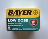 Bayer Aspirin Regimen 81mg Low Dose 120 Coated Tablets Exp 07/24 - £7.28 GBP