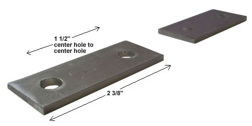 Aluminum Keeper Plate (2 3/8&#39;&#39; x 1&#39;&#39;) - For Swivel and Rocker Chair Repair - $8.13