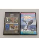 Lot Of 2 National Geographic: World&#39;s Deadliest And Deep Sea Dive Dvd - $25.74