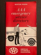 1969 1970 AAA Emergency Service Directory Western Region Vintage Book - $6.20