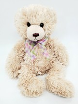 12&quot; Wishpets 2002 Harrison Bear Cream Plush #3006 Stuffed Animal Toy B202 - £7.72 GBP