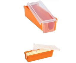 2 pack Silicone Butter Keeper Dish Container Slicer Cutter Softens Storage - $9.89