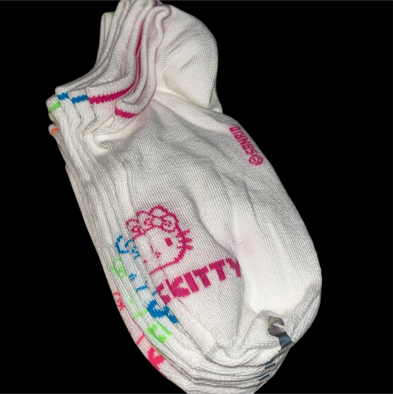 New Sanrio HELLO KITTY No-Show Socks 9 Pairs Sock Lot Women's Item image 3