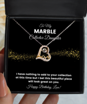 Necklace Birthday Present For Marble Collector Daughter - Jewelry Love Pendant  - £37.33 GBP