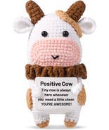 Positive Cow Crochet Positive Potato Knitted Cow Crochet Cow Pattern Kni... - $38.58 CAD