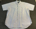 Ralph Lauren Blake Shirt Men&#39;s Size XL Blue Button Up Short Sleeve Flesh... - $17.76