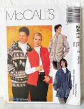 McCall&#39;s Misses &amp; Mens Unlined Jacket Vest Sewing Pattern 2411 Sizes XL-XXL - £9.07 GBP