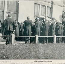 1900 President William McKinley Funeral At Canton Roosevelt Antique Print  - £19.51 GBP
