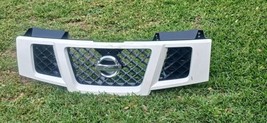 FIT 2008-2015 NISSAN ARMADA FRONT RADIATOR UPPER GRILL GRILLE WHITE - £221.32 GBP