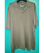 PGA Tour Proseries Speckled XL Heathered Charcoal Gray Polo Polyester At... - $17.78 CAD