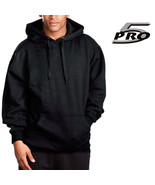 Pro 5 Men&#39;s Fleece Pull Over Hoodie Sweater Heavy Weight Black - $817.10 MXN+