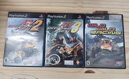Playstation Ps2 Game Lot ATV Offroad Fury 2 &amp; 3 Wild Wild Racing - £10.05 GBP