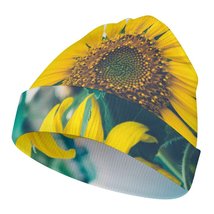 Mondxflaur Sunflower Winter Children Beanie Hats Warm Baby Knit Caps for... - £13.58 GBP