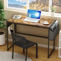 Dklgg 39&quot; Home Office Laptop Study Table Workstation With Storage Bag, Brown. - $102.99