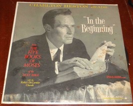 Charlton Heston Reads; In The Beginning– Vintage Full Length LP Record – 33.3 - £6.22 GBP